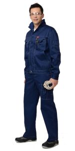 Костюм "Плутон": куртка, брюки тёмно-синий со светло-серой отстрочкой ― Компания «Южный Город Спецодежда»  Комплексное снабжение предприятий. +7 (861) 210-91-61 