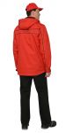 Костюм "Мельбурн" : куртка,брюки красный с черным кантом тк.Rodos (245 гр/кв.м)