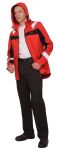 Костюм "Сидней" куртка, брюки красный с черным тк.Rodos (245 гр/кв.м)
